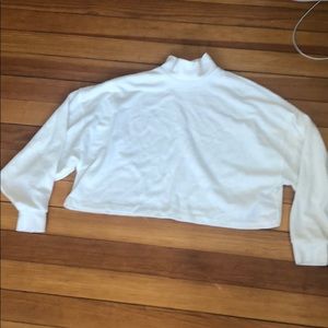 Soft white turtle neck sweater
